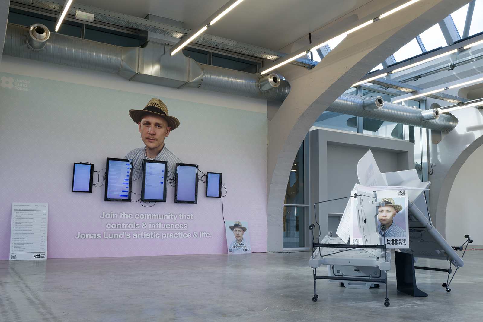 Jonas Lund, "First 100 sign-ups get a free Jonas Lund Token", 2020